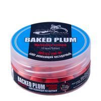 Бойлы насадочные плавающие Sonik Baits BAKED PLUM Fluo Pop-ups 14мм 90мл (Печеная слива)